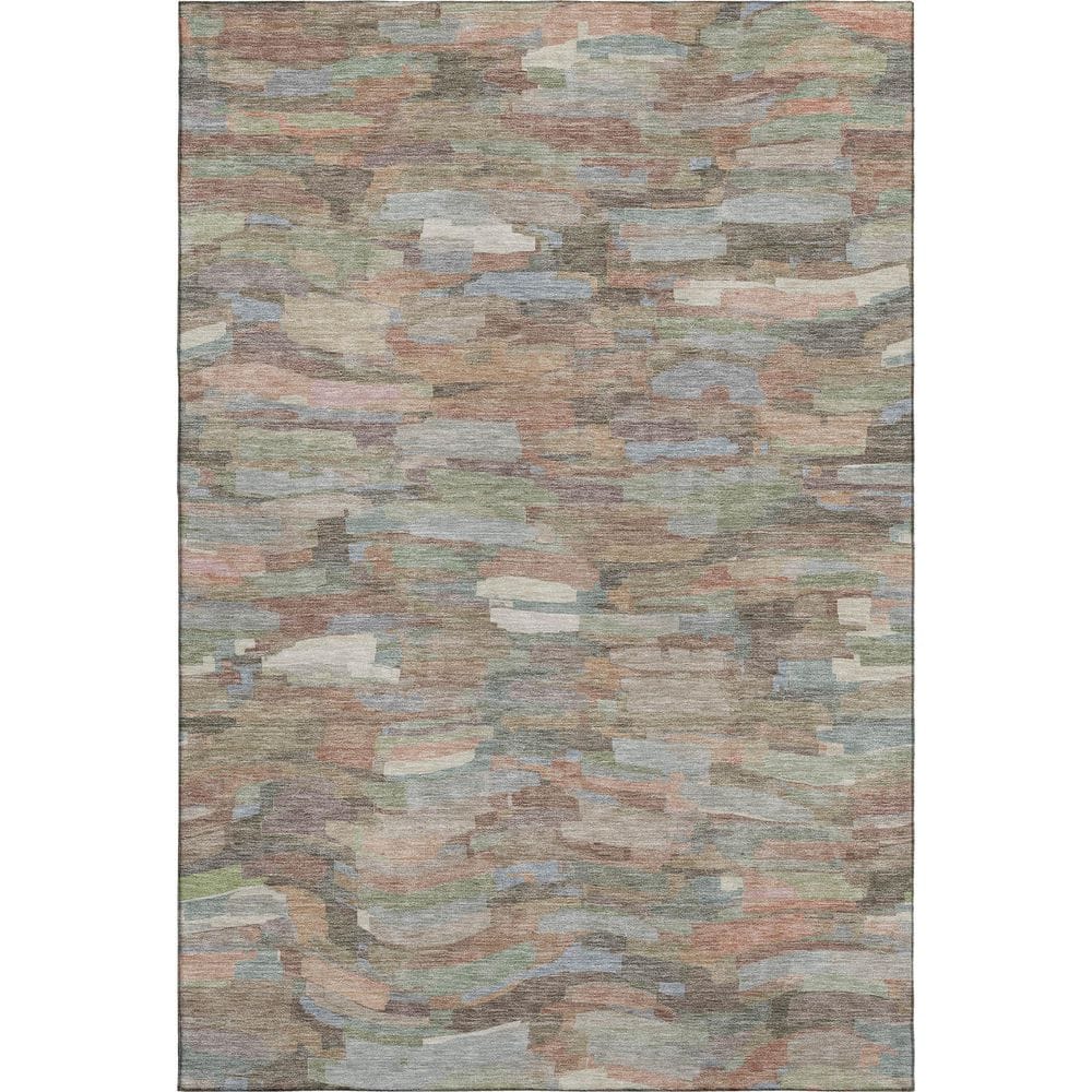 Mayfield Premium Machine Washable Abstract AMF2266 Copper 10 ft. x 14 ft. Area Rug price history on PriceWatchPro