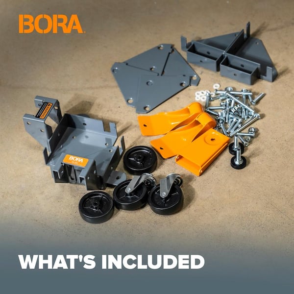 Bora Heavy Duty All-Swivel Mobile Base: 650 Lb Capacity PM-2550
