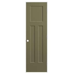 Masonite 24 in. x 80 in. 3-Panel Winslow Left-Hand Hollow Core Truly ...