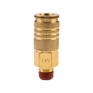 1/4 in MNPT X 1/4 in. Universal Male Brass Coupler