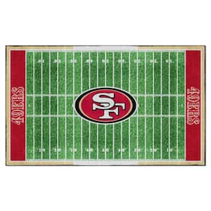 San Francisco 49ers Green 6 ft. x 10 ft. Plush Area Rug