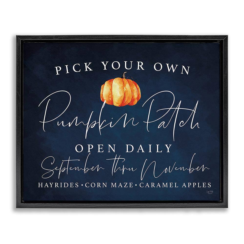 Pick Your Pumpkins by Lux + Me Designs 1 Piece Floater Frame Graphic Print Typography Poster Art Print 21 in. x 17 in. price history on PriceWatchPro