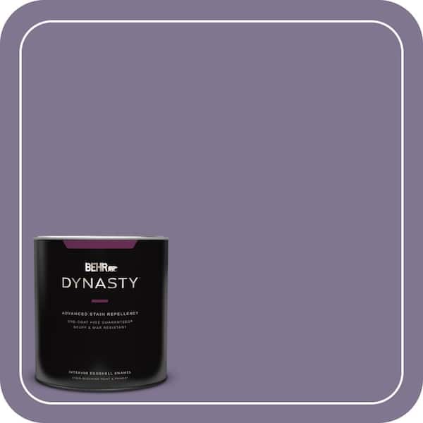 BEHR DYNASTY 1 qt. #650F-5 Purple Statice Eggshell Enamel Interior Stain-Blocking Paint & Primer