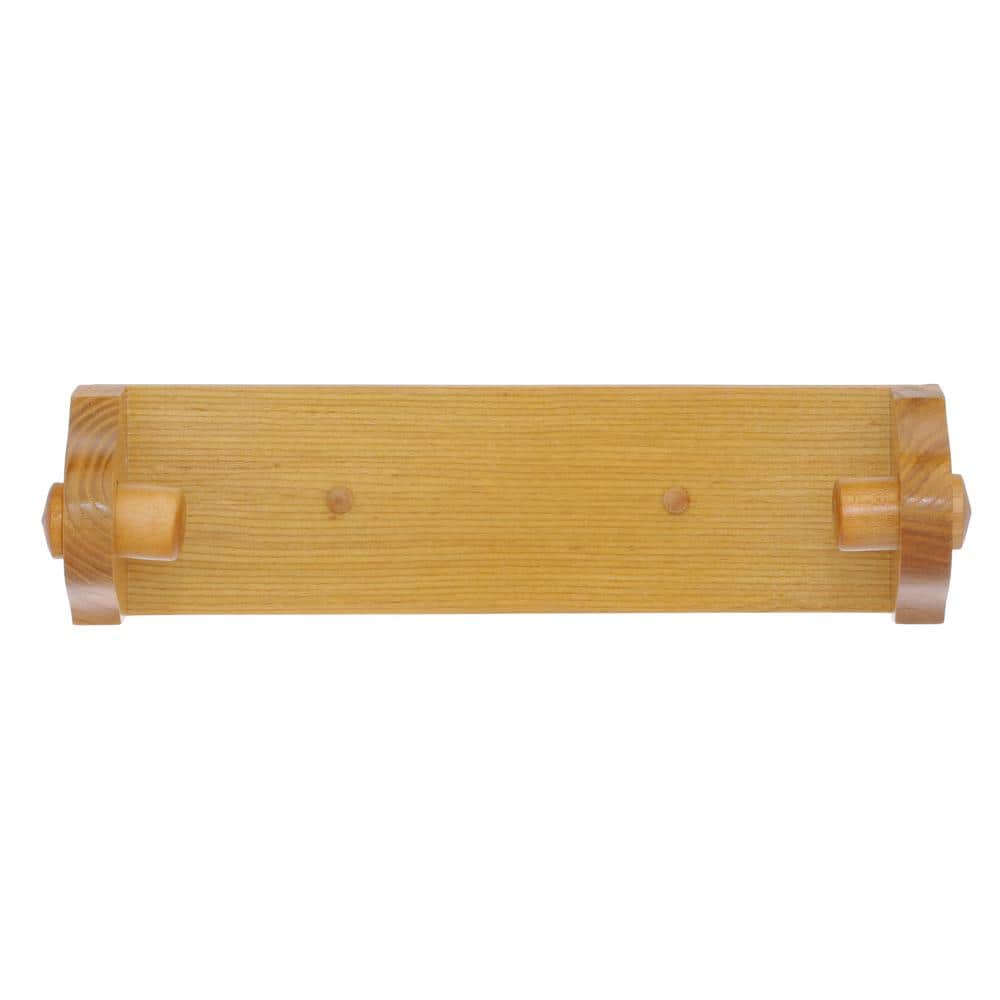 Honey Oak Wood Traditional Paper Towel Holder