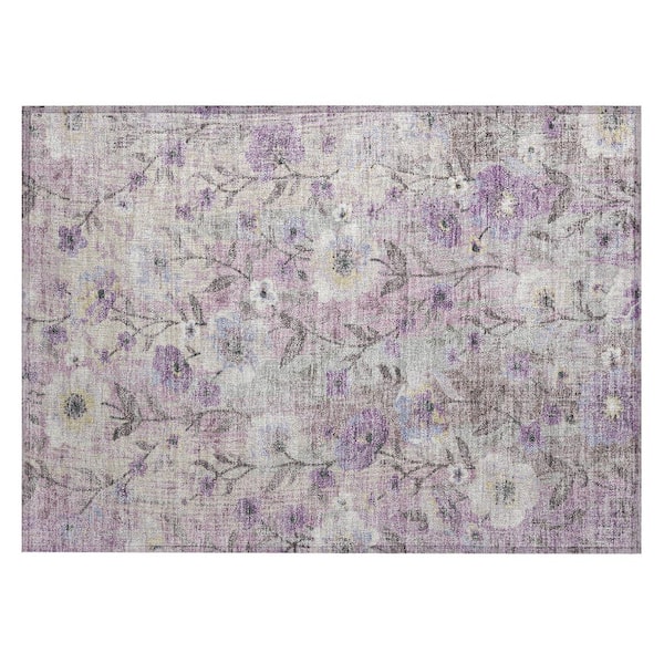 Chantille Machine Washable Indoor/Outdoor Abstract ACN2403 Lilac 2 ft. x 3 ft. Accent Rug