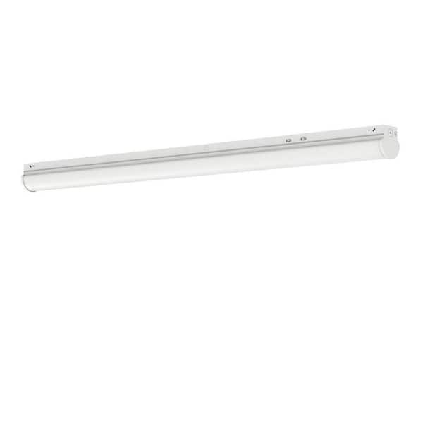 4 ft. Integrated LED White Strip Light Fixture 3CCT Wattage lumens selectable