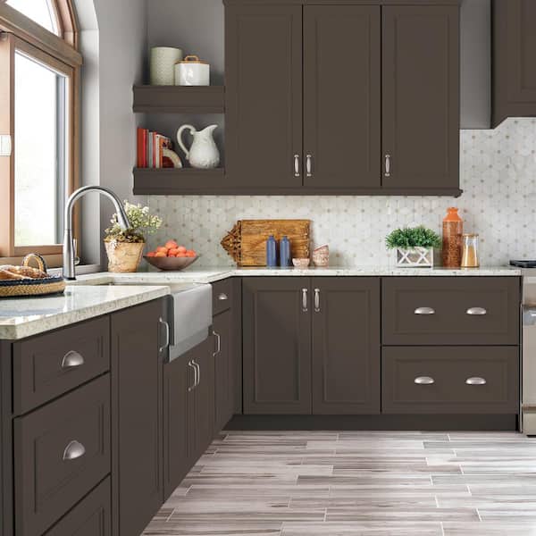 1 gal. #N210-7 Havana Coffee Semi-Gloss Enamel Interior/Exterior Cabinet, Door & Trim Paint