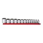 3/8 in. Drive SAE 12-Point Standard Socket Set (13-Piece)