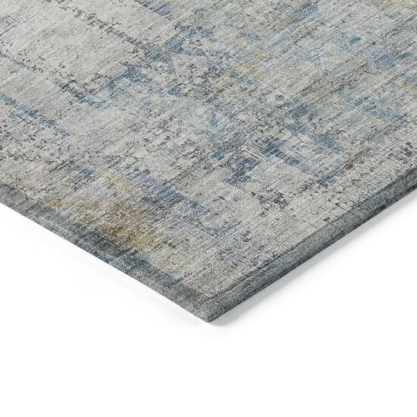 Chantille Machine Washable Indoor/Outdoor Abstract ACN1764 Linen 9 ft. x 12 ft. Area Rug
