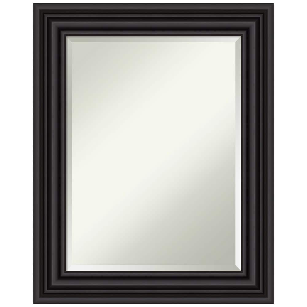 Colonial Black 24x30 Rectangular Wall Mirror with Polystyrene Frame