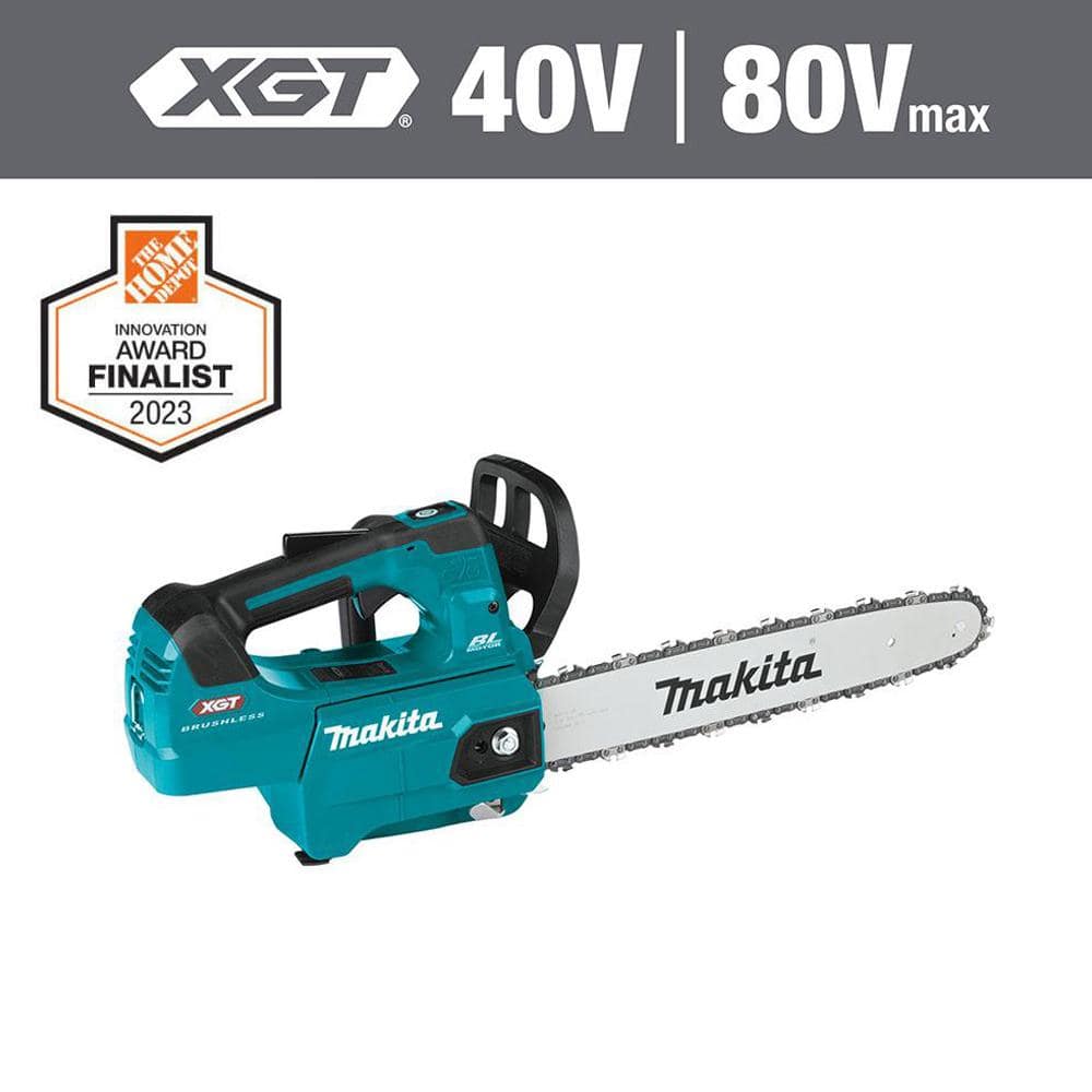 Makita XGT 14 in. 40V max Brushless Battery Top Handle Electric Chainsaw  (Tool Only) GCU02Z - The Home Depot