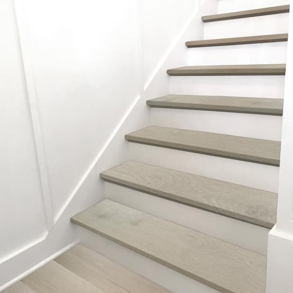 Parvis 1.25 in. T x 12.01 in. W x 47.24 in. L Luxury Vinyl stair Tread Eased Edge (2-pieces/case)