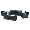 RST BRANDS Deco 8-Piece All Weather Wicker Patio Sofa and Club Chair ...