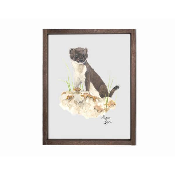 Unbranded Woodland Tinies Otter Farmhouse Decorative Sign 11 in. x 14 in.
