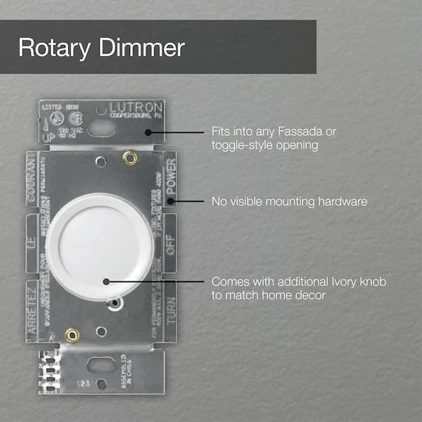 PDTO New DC 12-24V LED Dimmer Switch Wall Push ON/OFF Rotary