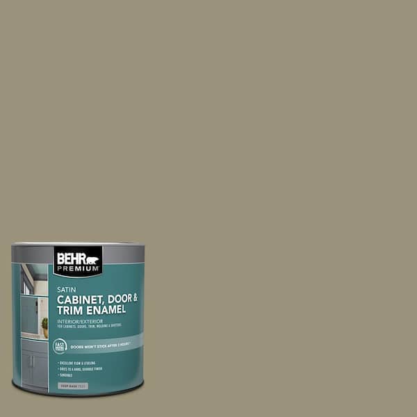 BEHR PREMIUM 1 qt. #N340-5 Grassy Savannah Satin Enamel Interior/Exterior Cabinet, Door & Trim Paint