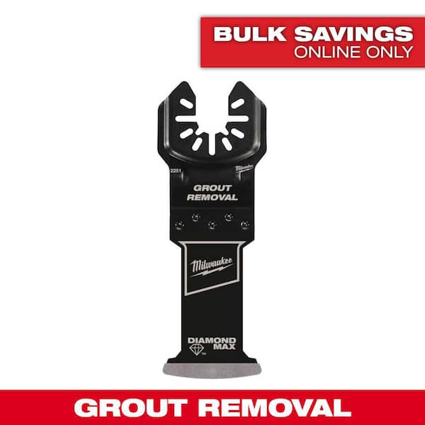 Milwaukee OPEN-LOK DIAMOND MAX Diamond Grit Grout Removal Multi-Tool Plunge Blade