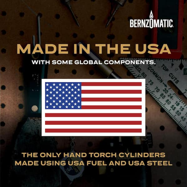 Bernzomatic - DuraCast 4000 Torch with Instant Start/Stop Ignition Compatible with MAP-Pro and Propane Gas