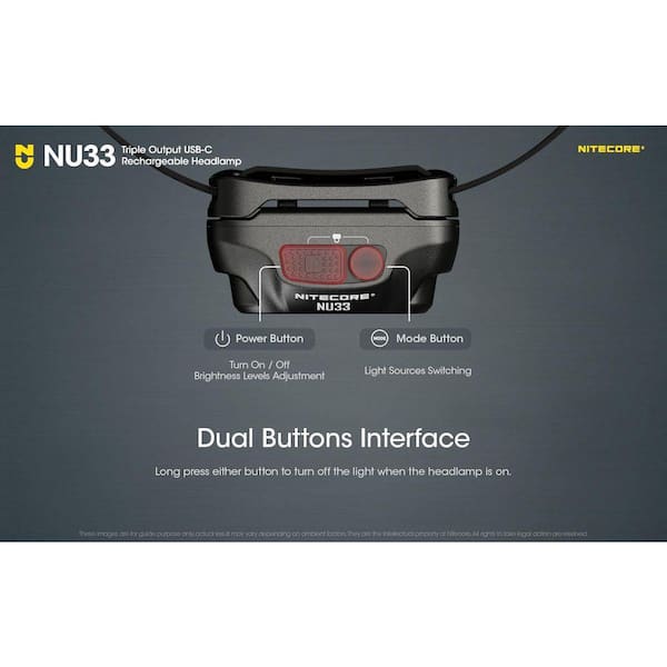 Nitecore NU33: La Frontale LED Da 700 Lumen Con Luce Rossa E Batteria Inclusa, Perfetta Per L'Avventura