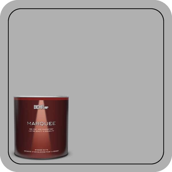 BEHR MARQUEE 1 qt. #780F-4 Sparrow One-Coat Hide Matte Interior Paint & Primer