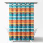 Iguohao Teal Shower Curtain Turquoise Contemporary Artwork Home Bathroom Decor Fabric Waterproof 72 X 72 Inches Set With Hooks Blue Grey Other 72 X 72