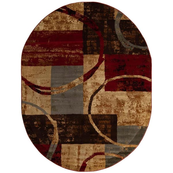 Unique Loom Barista Kouillou Multi 7' 10 x 10' 0 Area Rug