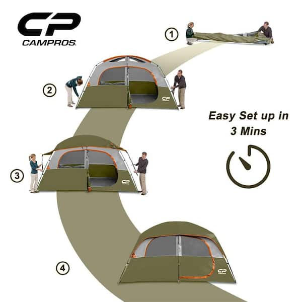 Zeus & Ruta 6-Person-Camping- Tents, Waterproof Windproof Family 