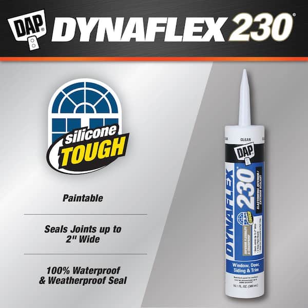 Dynaflex 230 10.1 oz. Clear Premium Elastomeric Exterior/Interior Window, Door and Trim Sealant