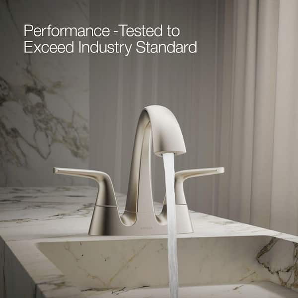 KOHLER Elmbrook 4 in. Centerset 2-Handle Bathroom Faucet in