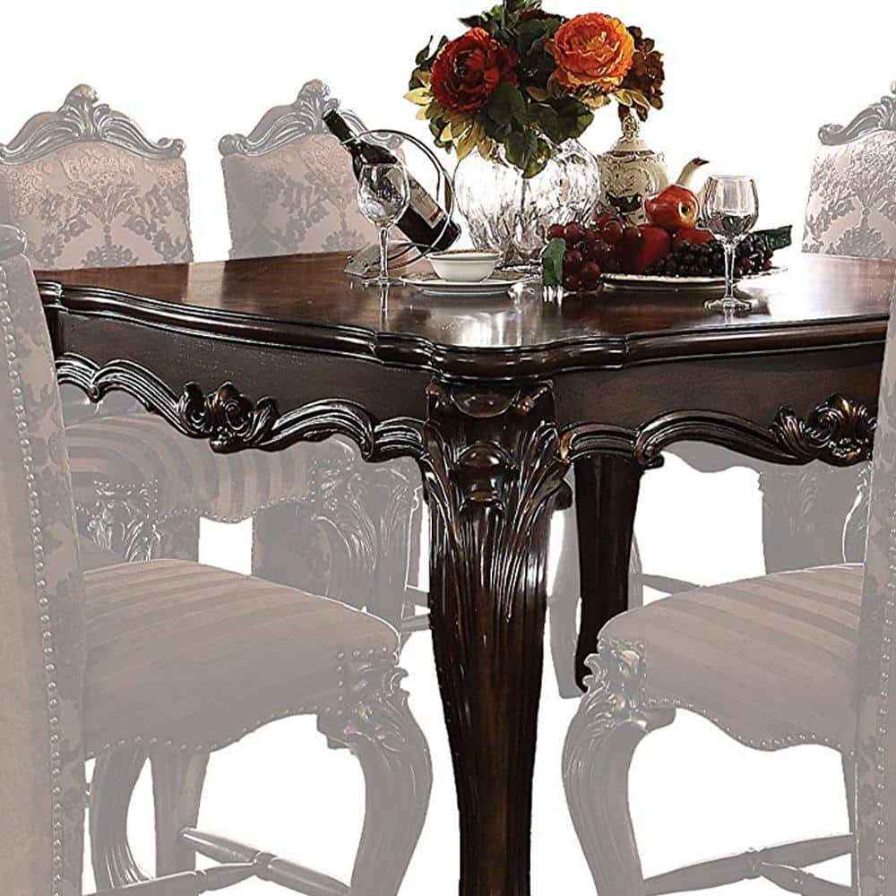 Versailles Cherry Oak Extendable Counter Height Dining Table