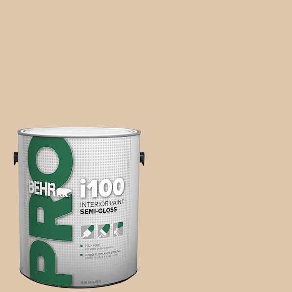 BEHR PRO 1 gal. #N260-2 Almond Latte Semi-Gloss Interior Paint