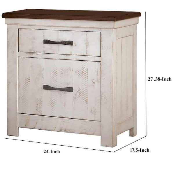 24 inch store nightstand with drawers