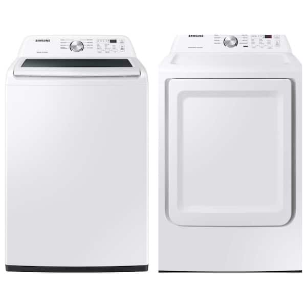 4.4 cu. ft. Top Load Washer in White with Agitator and Vibration Reduction