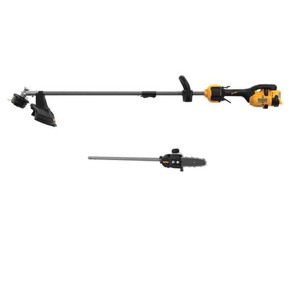 FLEXVOLT 60V MAX 17 in. Cordless Battery Powered Attachment Capable Trimmer (Tool Only) and Pole Saw Attachment