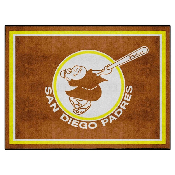FANMATS San Diego Padres 8ft. x 10 ft. Plush Area Rug