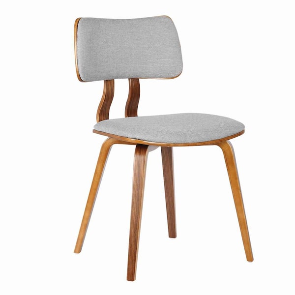 Curved back discount wood dining chair