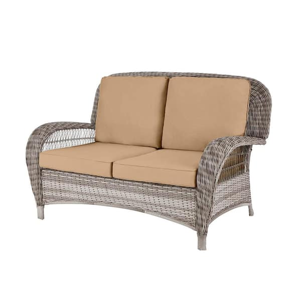 Hampton bay store woven loveseat