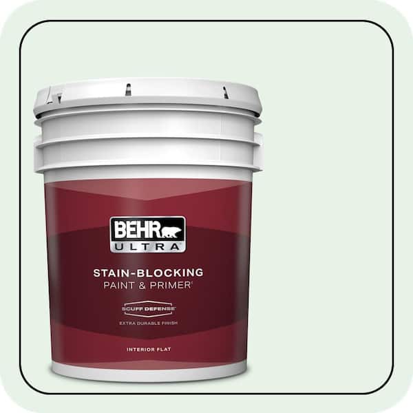 BEHR ULTRA 5 gal. #PPL-25 Sign Of Spring Extra Durable Flat Interior Paint & Primer
