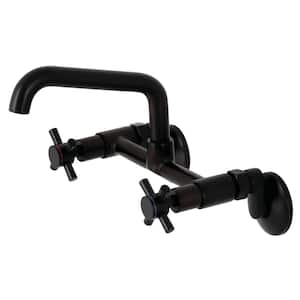 Concord 2-Handle Wall-Mount Kitchen Faucet in Oil Rubbed Bronze
