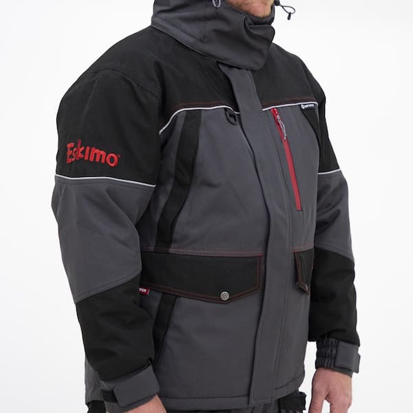 Eskimo Keeper Insulated Ice Fishing Jacket, Men's, Gray/Black, Large  315290024211 - The Home Depot