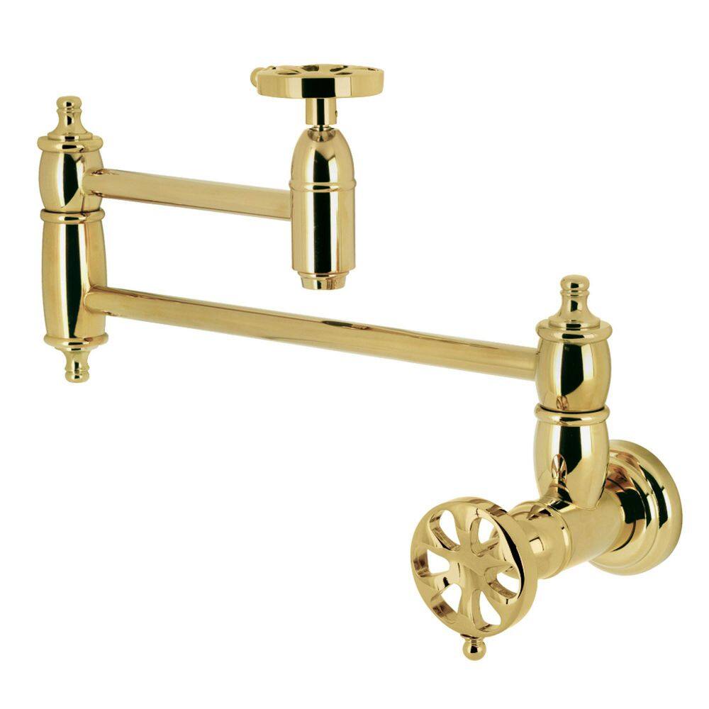 Belknap Wall Mount Pot Filler in Polished Brass price history on PriceWatchPro