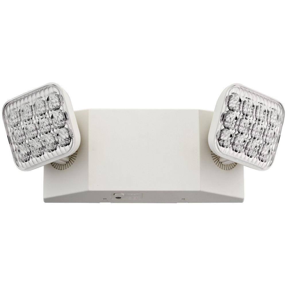 Lithonia Lighting 1w Dual Voltage White Plastic LED Emergency Light for sale online 