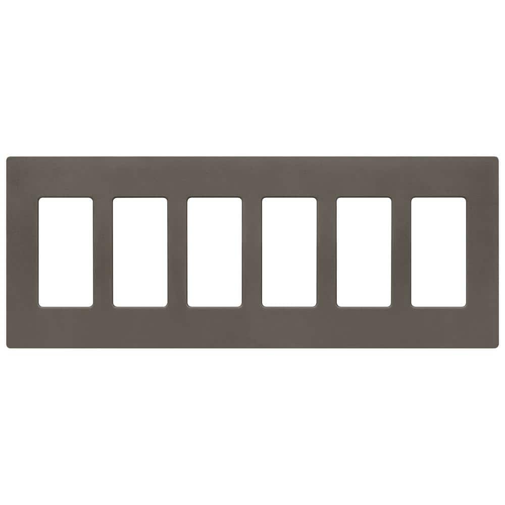 Claro 6 Gang Wall Plate for Decorator/Rocker Switches, Satin, Truffle (SC-6-TF) (1-Pack) price history on PriceWatchPro