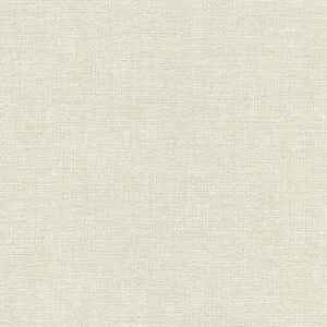 Gabardine Off-White Linen Texture Vinyl Strippable Roll (Covers 60.8 sq. ft.)