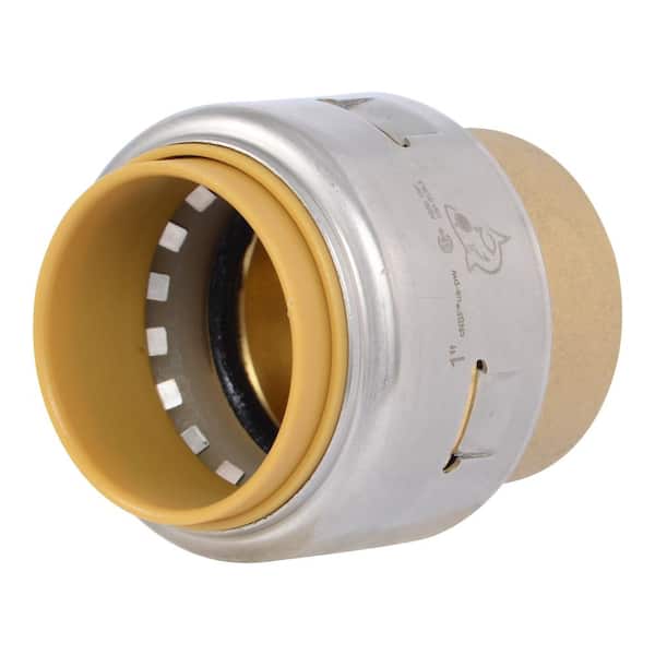 SharkBite Max 1 in. Push-to-Connect Brass End Stop Fitting
