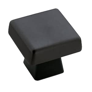 Blackrock 1-3/16 in (30 mm) Length Black Bronze Square Cabinet Knob