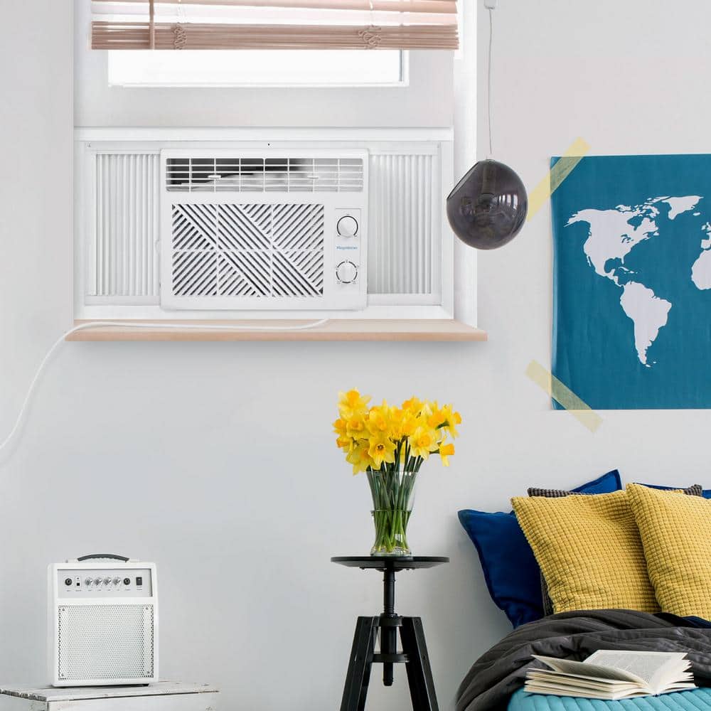 Keystone 5,050 BTU White Window Mounted Air Conditioner with Sleep Mode