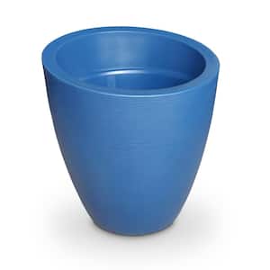 Modesto 30 in. Round Neptune Blue Polyethylene Planter