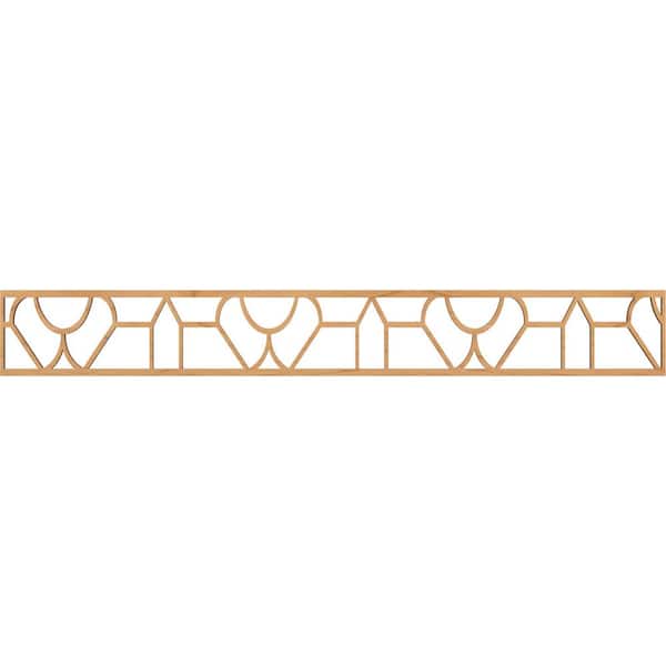 Ekena Millwork Whitechapel Fretwork 0.25 in. D x 46.5 in. W x 6 in. L Maple Wood Panel Moulding