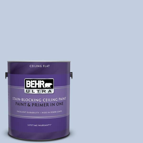 BEHR ULTRA 1 gal. #UL240-13 Monet Ceiling Flat Interior Paint and Primer in One